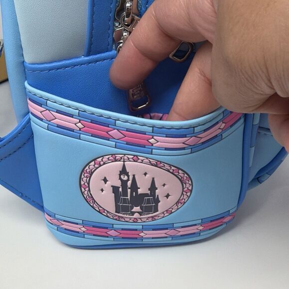 Loungefly Disney Cinderella Stained Glass Portrait Mini Backpack NWT STORE MODEL main image 5